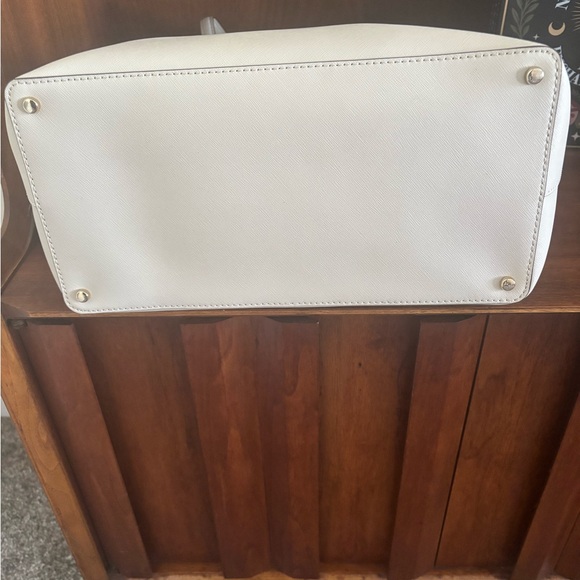 Kate Spade Cream Saffiano Leather Tote Bag - Picture 3 of 7